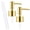 Gold, variant on 2pack Silver Soap Dispenser Pump Replacement - Soap Pump for Lotion & Regular Glass Bottles - Soap Pump Dispenser Top Replacement for Soap Dispenser Pump(Standard Diameter 28/400 Neck Size)