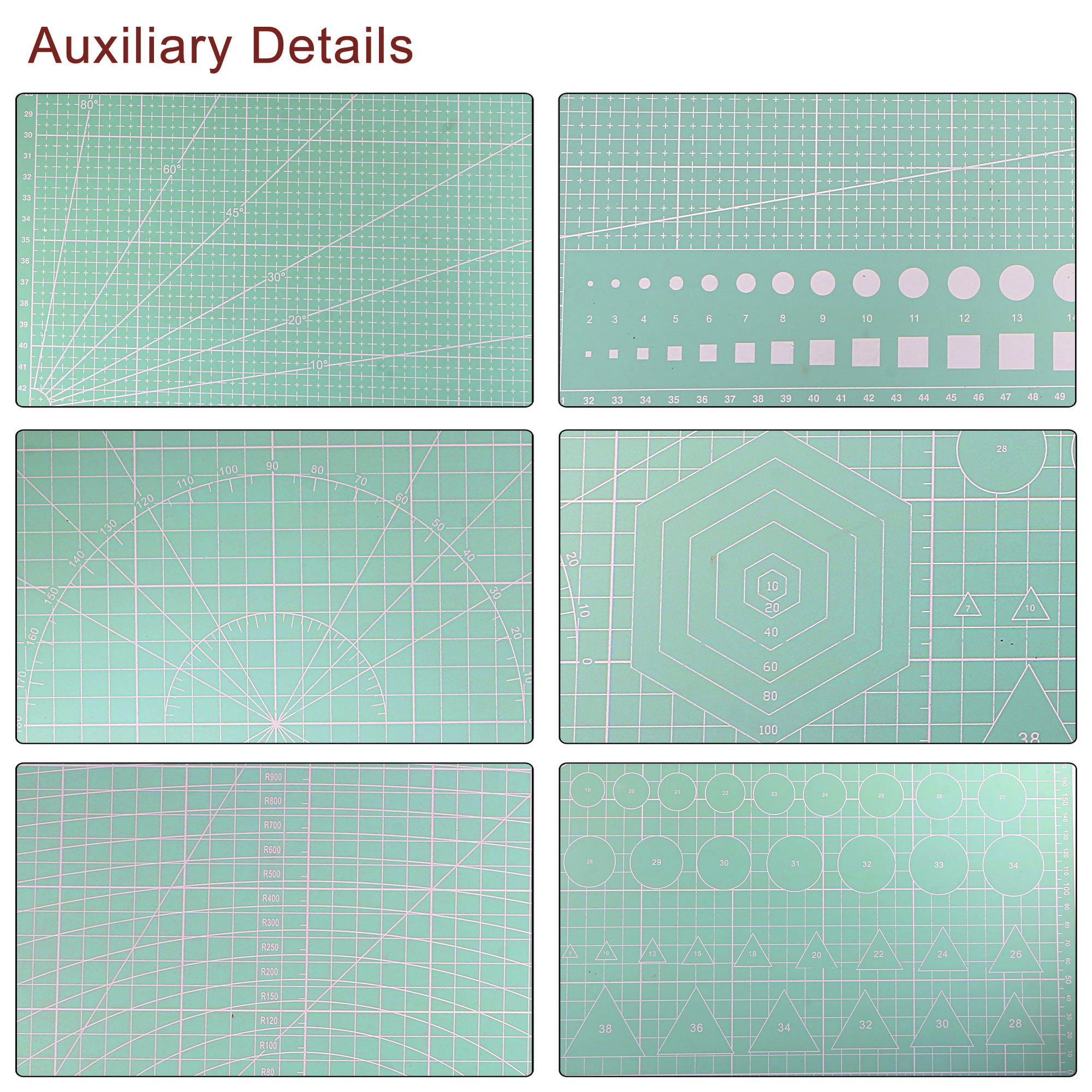 Uxcell 2pcs A4 Self-Healing Cutting Mat 12x9 Double-Sided Craft Cutting  Board for DIY Art Work Cutting, Green 