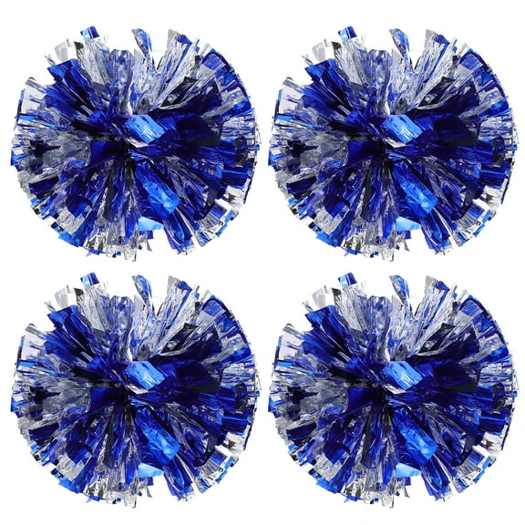 Poms Pom Cheerleading Pompoms Decorations Mini Girls Silver Hand Cheering Tinsel Metallic Adults Cheerleader