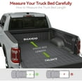 LEDKINGDOMUS Truck Bed Tonneau Cover FRP Hard Folding Fit for Toyota