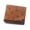 Brown, variant on Personalized Name Gift Short Men Wallets Classic Coin Pocket Small Wallet Card Holder Frosted Leather Men Purses Free Engrave