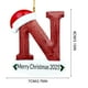 thumbnail image 3 of Adornos navideños, adornos navideños, regalos navideños, 26 letras, decoración para árbol de Navidad, adornos colgantes para árbol de Navidad, adornos navideños personalizados, decoración navideña, de, 3 of 6