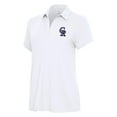 thumbnail image 2 of Women's Antigua White Colorado Rockies Era Stars and Stripes Team Logo Polo, 2 of 3