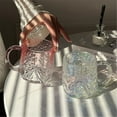 thumbnail image 4 of Taza de vidrio con asa y relieve de copo de nieve, 325 ml, vasos de vidrio de colores, 4 of 7