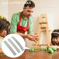 thumbnail image 3 of CIMAXIC 3Pcs Polymer Clay Cutter Tools Plated Silver Stainless Steel for Slicing Shaping and Crafting Decor, 3 of 8