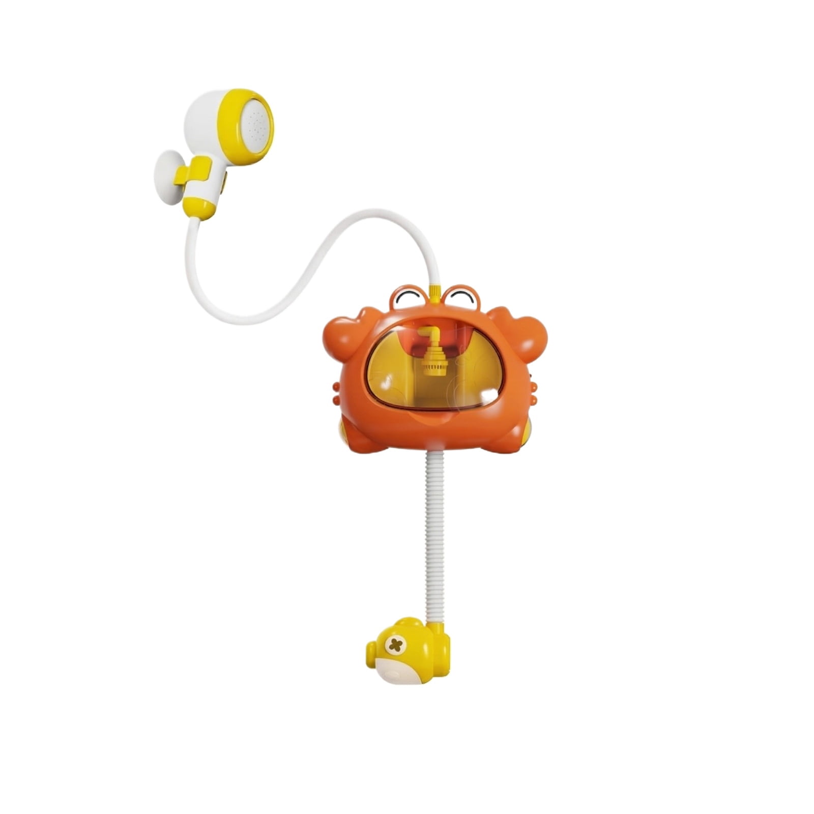 Electric Crab Bath Toy with Light and Bubble Function for Babies Kids 0-6 Years Soft Plastic Shower Sprayer for Fun Bathtime Playtime