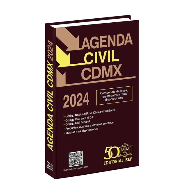 Libro Agenda Civil De La Ciudad De Mexico 2024 Tapa Blanda, Autor Ediciones Fiscales Isef, Editorial Ediciones Fiscales Isef, Sa