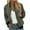 Army Green, variant on Cmfcve Striped Jacket for Woman Zip Up Long Sleeve Pocket Sports Coat Tops Casual Solid Color Crew Neck Cardigan Shirt