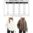 thumbnail image 6 of Women's Crewneck Batwing Long Sleeve Sweaters Fall Oversized Ribbed Knit Side Slit Pullover Tops, 6 of 6