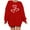 Red, variant on SHE IS 4x Sweatshirts for Women Plus Size Fall Hoodies for Women 2025 Womens Fall Hoodies Pullover Womens Tops Black Long Sleeve My Orders Placed