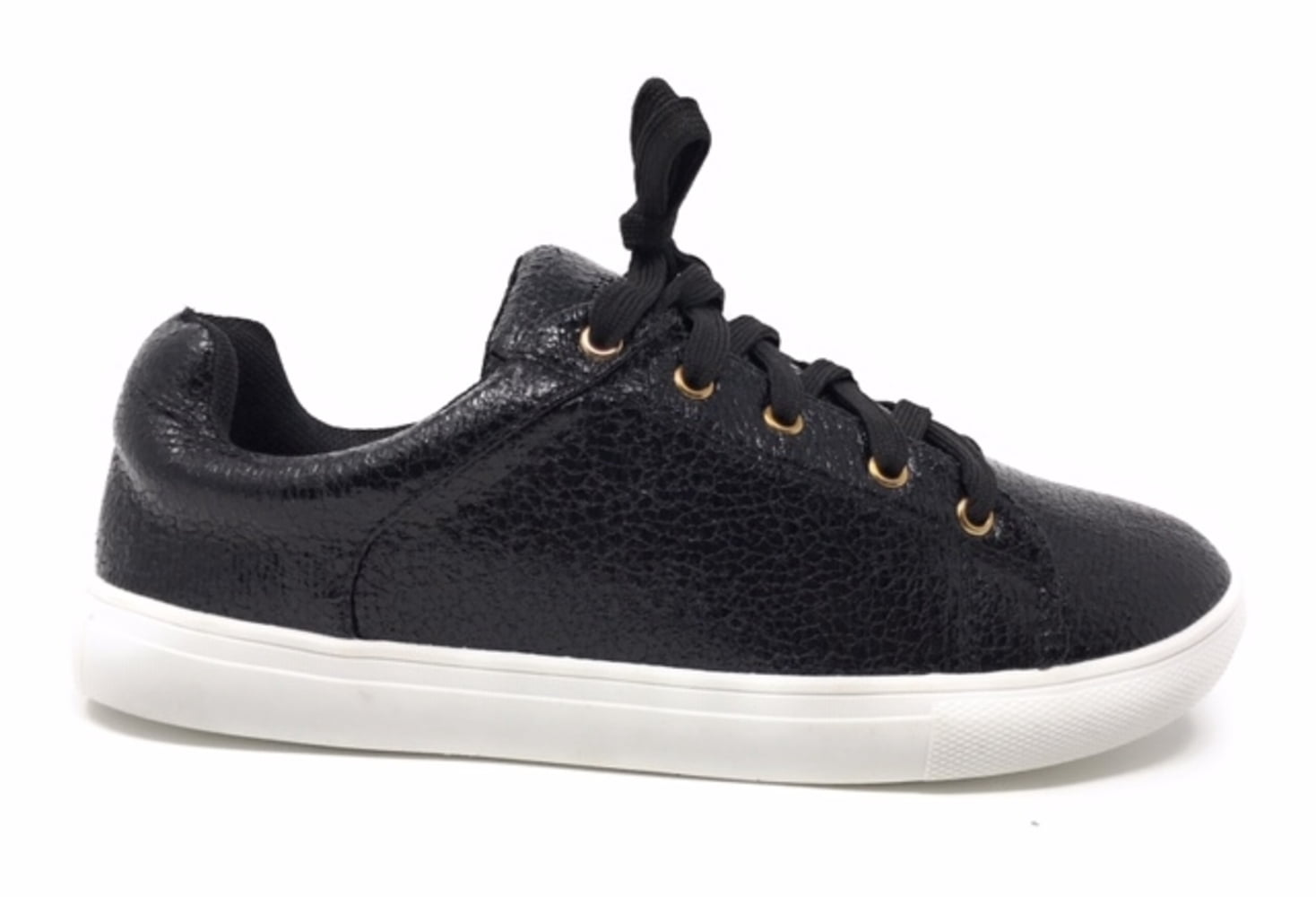 Forever Young Women's Metallic Textured Lace up Sneakers