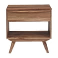 thumbnail image 2 of Porter Designs Fusion Solid Sheesham Wood Nightstand - Light Brown, 2 of 9