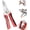 Red, variant on 16 in 1 Wire Stripper Twister | Multi-Functional Pliers for Cutting, Stripping & Pulling Wires, Voltage Tester 12-250V, Foldable Cable Scissors for Electrical Repair & DIY