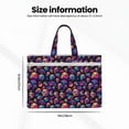 thumbnail image 3 of Pofeuu Skull rainbow star mushroom Print Laptop Bag Carrying - Computer Bag Laptop Case Shoulder Slim Work Travel, 3 of 8