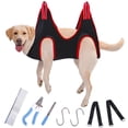thumbnail image 3 of Bolsa de sujeción para ayudante de hamaca para el de mascotas transpirable Arnés para hamaca duradero Soporte para perros Gatos Baño, , - Rojo L Sunnimix Hamaca de aseo, 3 of 8