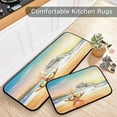 thumbnail image 5 of SKYSONIC Cool Vacation Starfish Kitchen Mats and Rugs Sandy Beach Tropical Coast Floor Runner Area Rug Washable Carpet Perfect for Living Room Bedroom Entryway,19.7"x27.6"+19.7"x47.2", 5 of 7