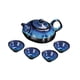 thumbnail image 2 of Juego de té de cerámica, artesanías portátiles, práctico diseño vintage, vajilla para servir, juegos de té 13cmx6cm 7cmx3cm, 2 of 9