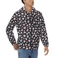thumbnail image 4 of Zip Up Hoodies for Men - Abstract dot print Long Sleeve Comfrt Men'S Fashion Hoodies & Sweatshirts, Jackets for Men Hoodies Pullover Clothing Clothes with Pouch, 4 of 5