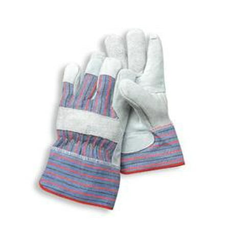 

Radnor Large Split Leather Palm Gloves With Canvas Back And Safety Cuff 12 Pair / Dozen (7 Dozen)