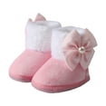 thumbnail image 3 of Dmsael Baby Girl Boots Infant Snow Boots Premium Soft Sole Anti-Slip Warm Winter Prewalker Toddler Boots Pink,4, 3 of 7