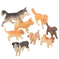 thumbnail image 4 of WRISTBIQUE Small Mini Dogs Figures Plastic 8 Pcs Housewarming present, 4 of 8