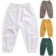 thumbnail image 2 of Toddler Kids Cute Baby Boy Girl Casual Eelastic Harem Bloomers Summer Pant, 2 of 3
