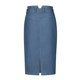 thumbnail image 5 of Sunloudy Falda de longitud media para mujer con cinturón, cierre de botón de cintura alta con amarre, prenda de color sólido Sunloudy moda, 5 of 10