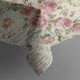 thumbnail image 3 of Pioneer Flower Floral Print Pattern Rectangle Tablecloth 60"x84",Waterproof Polyester Rectangle Table Cloth, Wipeable Spillproof Polyester Tablecloth for Dining, Camping, Indoor and Outdoor, 3 of 5