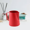 thumbnail image 3 of RUNROTOO Red Milk Frothing Pitcher 400ml 1Pack for Professional with Pointed Spout and Non-Rusting Material, 3 of 8