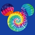 thumbnail image 2 of Men's Mickey & Friends Rainbow Tie-Dye Mickey Mouse Logo  Graphic Tee Royal Blue 3X Large, 2 of 4