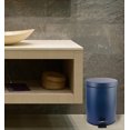 thumbnail image 4 of 10" Tall Matte Navy Step Garbage Can with Removable Inner Bucket, Soft-Close Metal Waste Basket with Foot Pedal, 4 of 5