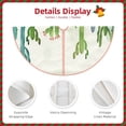 thumbnail image 5 of Balery Cartoon Cactus Printed Christmas Tree Skirt , Merry Christmas Party Christmas Tree Decoration,Adjustable Tree Skirt-36", 5 of 8