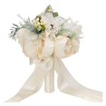 thumbnail image 1 of Flores de peonía artificial blanca de novia para de boda, festivales, despedida de soltera, cena de ensayo Accesorios fotográficos rom Gloria ramos de novia, 1 of 9