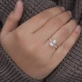 thumbnail image 2 of Cora Jewellery 3CT Pear Moissanite Engagemet Ring For Women, 18K White Gold, 12 US, 2 of 8