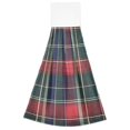 thumbnail image 7 of Yayeee Kitchen Hanging Hand Towels Set of 2 with Loop Bathroom Absorbent Tie Towel, Warm Tartan Mosaic, 7 of 7