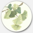 thumbnail image 1 of Designart 'Watercolor Gingko Leaves I' Art Mural en Métal Style Ferme, 1 of 3