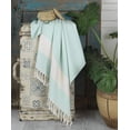 thumbnail image 7 of Die Caprie Turkish Bath Towel 100% Cotton Peshtemal Beach Towels 39x78 Thin Lightweight Travel Camping Bath Sauna Beach Gym Pool Blanket Gift Quick Dry Towels (Aqua), 7 of 7