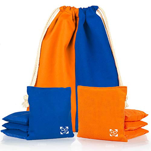 Sticky Side/Slick Side Bean Bags for Pro Corn Hole Game Set of 8 Regulation All Weather Double Sided Professional Cornhole Bags 