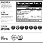 Triquetra Health L-Methylfolate (15 mg) Plus Methyl-B12