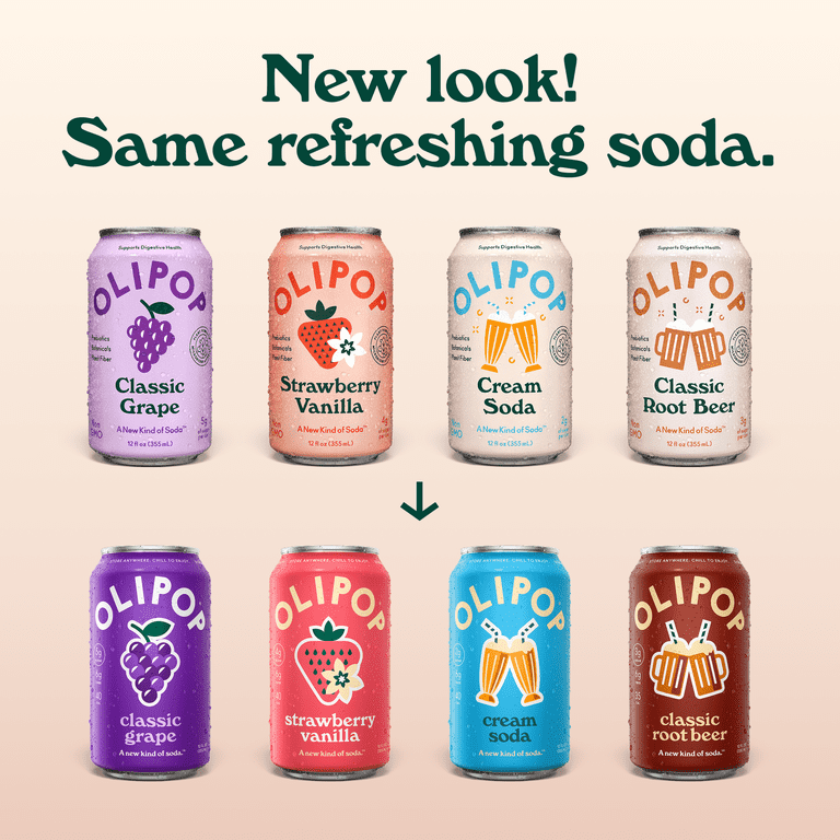 OLIPOP Favorites Variety Pack Prebiotic Soda, 12 fl oz, 12 Pack photo 3