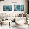 thumbnail image 4 of Elephant Stock Mandala In Blue Ii Wall Art - Horizontal Multi Panel Canvas - Living Room Wall Decor - Decor Elements Multi Panel - Blue And Turquoise Decor By Danhui Nai - 38" x 24", 4 of 8