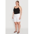 thumbnail image 3 of Womens Plus Size Rope Belted Shorts, 3 of 5