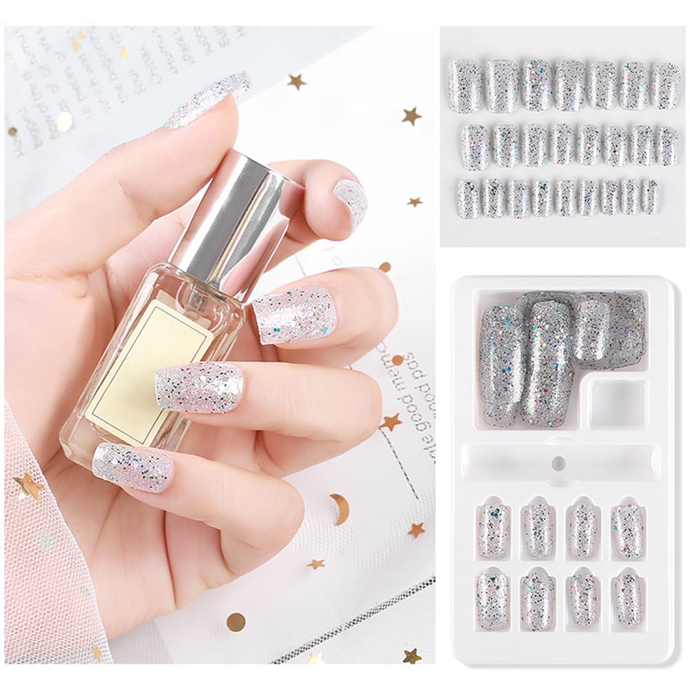 MABOTO 24Pcs Fake Fingernail Tips Full Cover Fake Nail Nails Art Tips