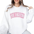 thumbnail image 2 of Sunkissed Sweatshirt for Women and Teens Girly Trendy Summer Sweater White Sweatshirt Adult Small, 2 of 4