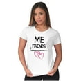 thumbnail image 4 of Friendship Math Besties Love Heart Womens Slim Fit Graphic Tee Brisco Brands L, 4 of 5