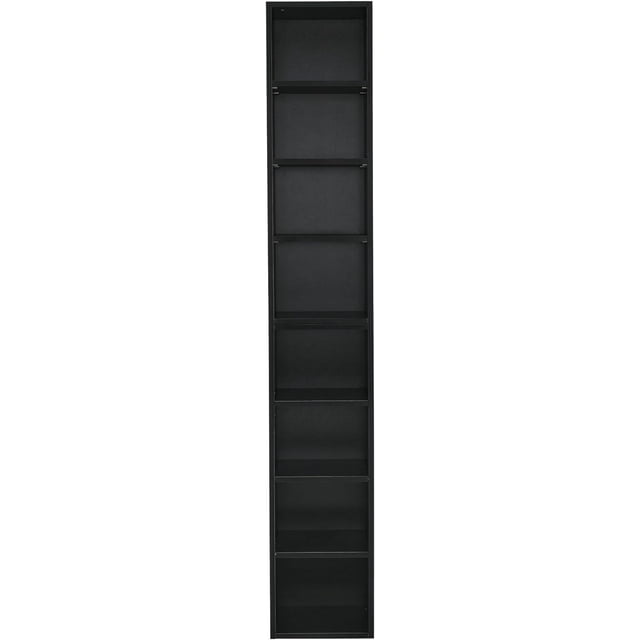 8-Tier Media Tower Rack, Modern & Contemporary Style, Media Storage Cabinet for Home Office Small Space