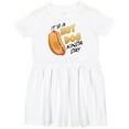 thumbnail image 3 of Inktastic It's a Hot Dog Kinda Day Girls Toddler Dress, 3 of 5