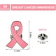 thumbnail image 2 of 50 broches de lazo rosa, broches de lazo rosa, broches de solapa para concienciar sobre el cáncer de mama, broches de esperanza, broches de joyería esmaltados para mujeres., 2 of 5