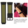 thumbnail image 3 of Correa de repuesto de pulsera deportiva de silicona para Fitbit Ionic, tamaño grande, color negro y verde, 3 of 5