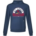 thumbnail image 2 of Men's Levelwear Navy St. Louis Cardinals Relay Banner Arch Pullover Hoodie, 2 of 3